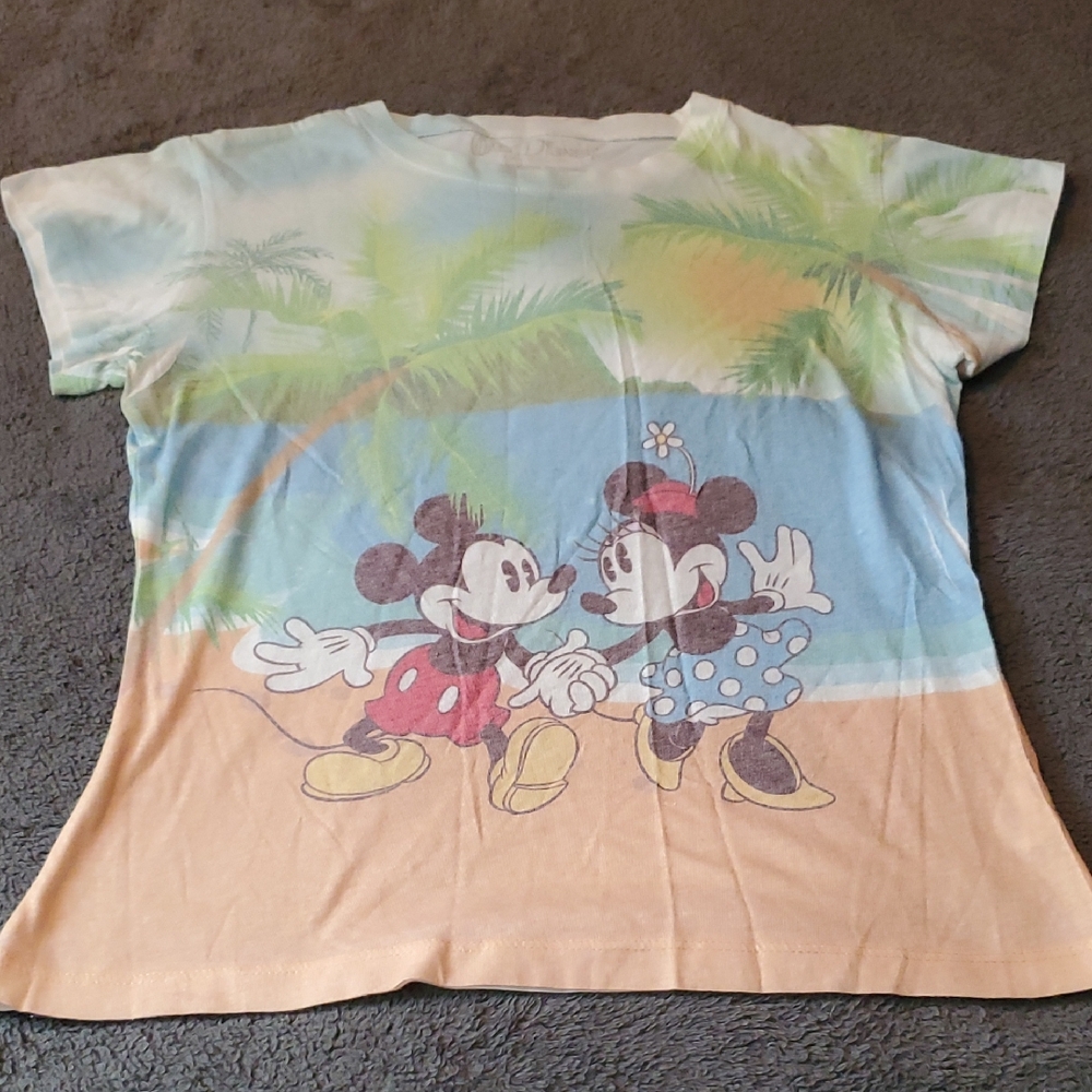Disney Kids' Mickey and Minnie Tropical T-Shirt - Multicolor